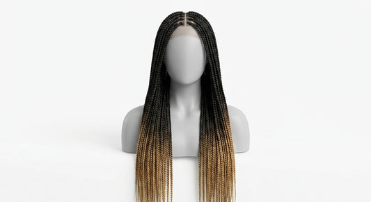 Halora Signature Braids hero — knotless box braid wig on mannequin